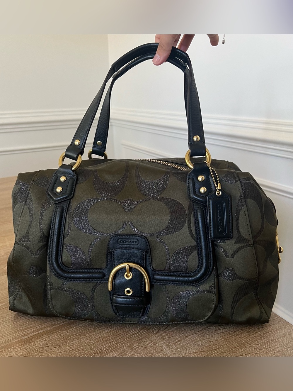 Coach Campbell Signature Soho 2-Way Satchel Tote Bag